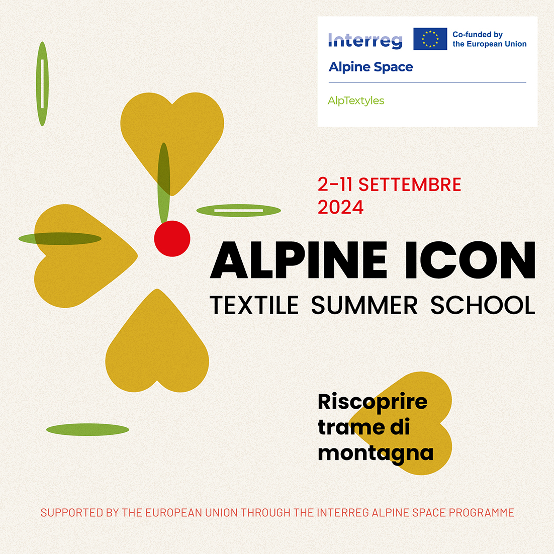 Progetto AlpTextyles: Summer School dal 2 all'11/9/2024